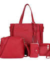 Bag Sets Ladies Leather Zipper Large Bags for Women