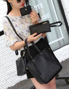 Bag Sets Ladies Leather Zipper Large Bags for Women