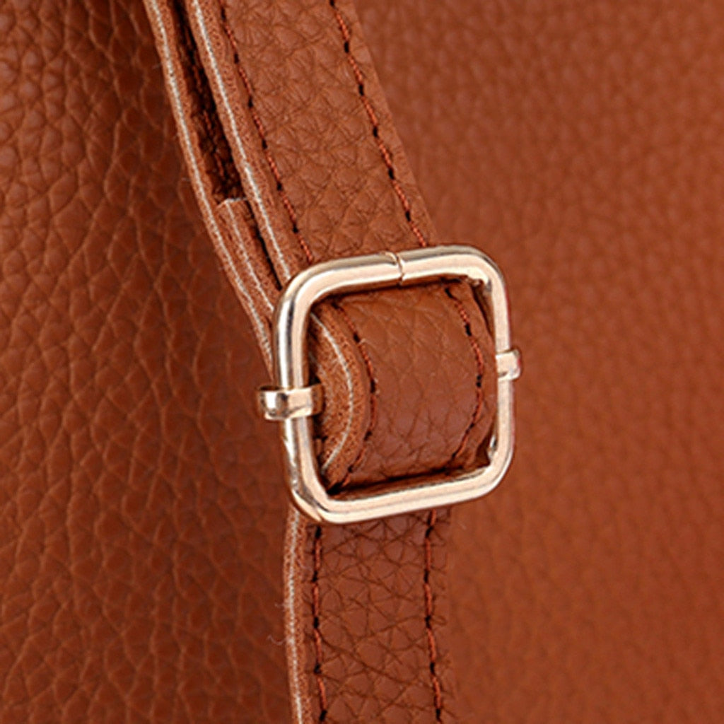 Bag Sets Ladies Leather Zipper Large Bags for Women