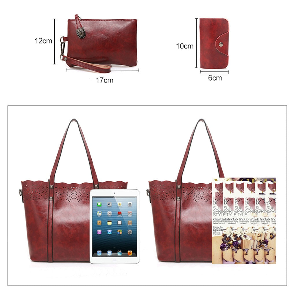 Bag Sets Leather Large for Women