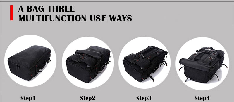 50L Waterproof Travel Backpack Men