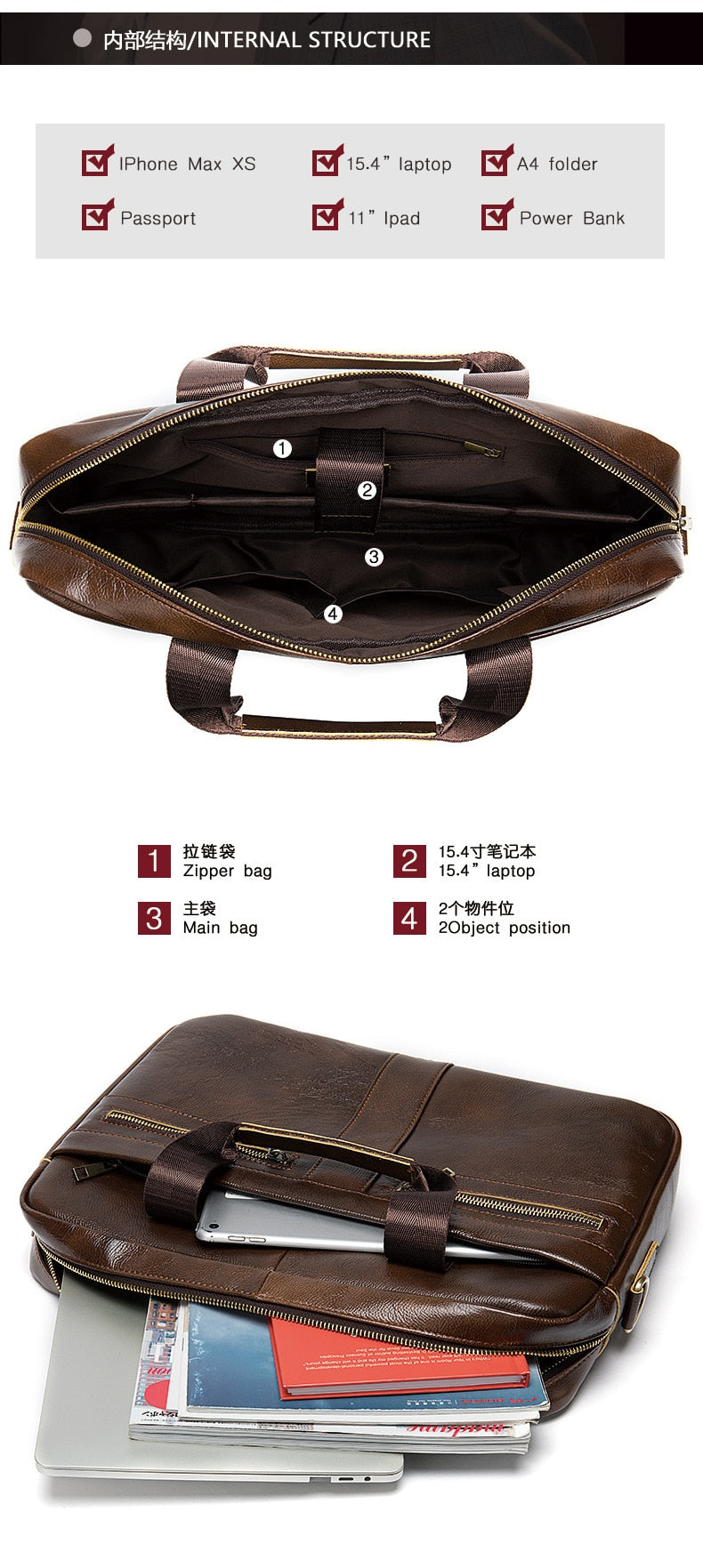 Luxury Leather Briefcase