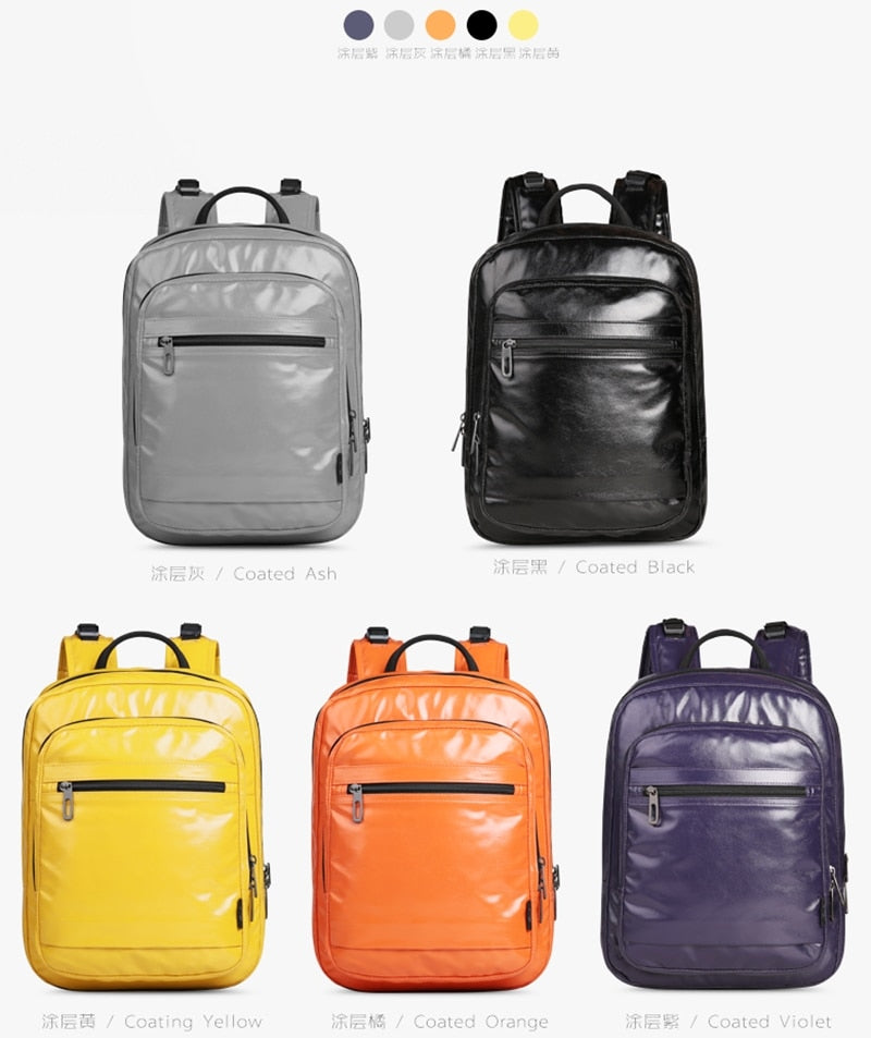 PU Leather Female Backpack