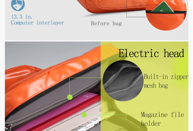 PU Leather Female Backpack