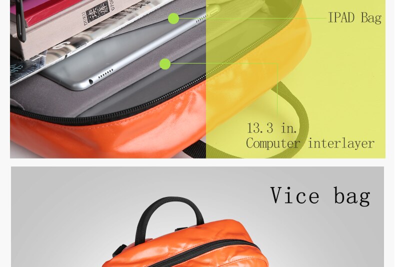 PU Leather Female Backpack