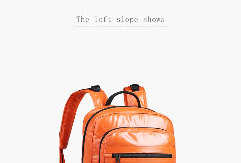 PU Leather Female Backpack