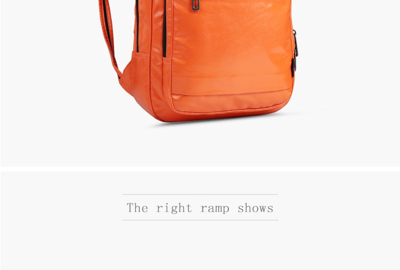 PU Leather Female Backpack