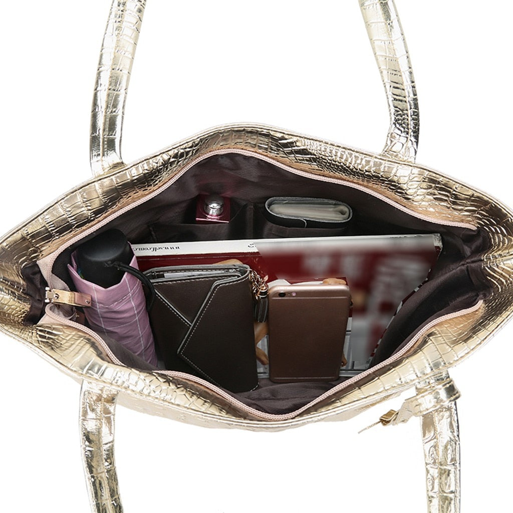 Crocodile Pattern Large Capacity Bags