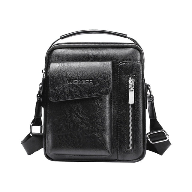 Retro Zipper Men Casual Bags
