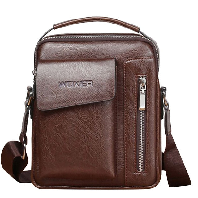 Retro Zipper Men Casual Bags
