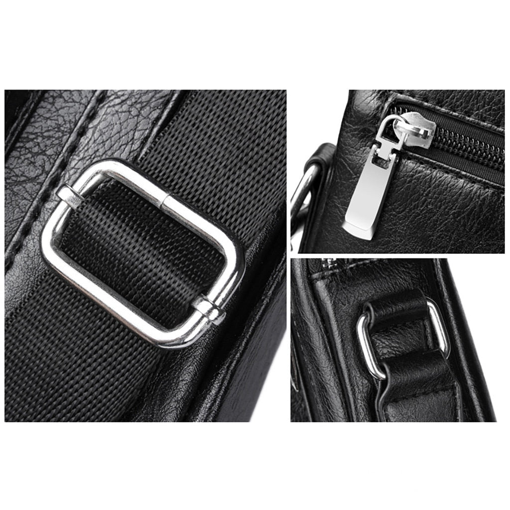 Retro Zipper Men Casual Bags