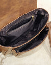 Vintage PU Leather Flap Style Shoulder Bag