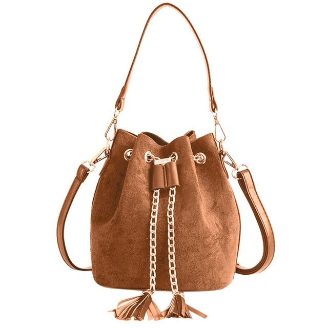 Vintage Tassel  Simple Bucket Bags