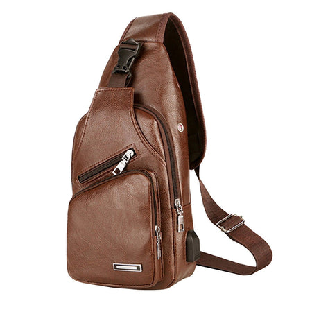 PU Leather Men Shoulder Bag