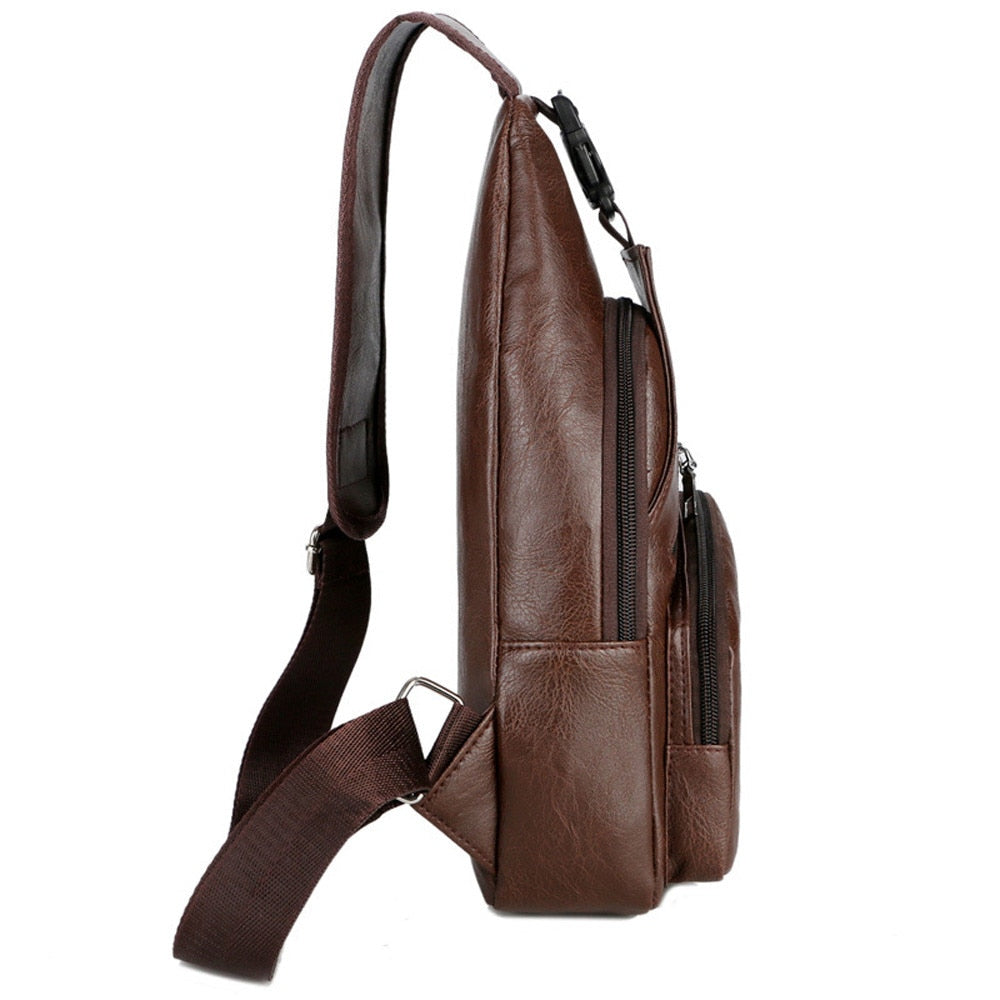 PU Leather Men Shoulder Bag