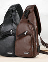 PU Leather Men Shoulder Bag