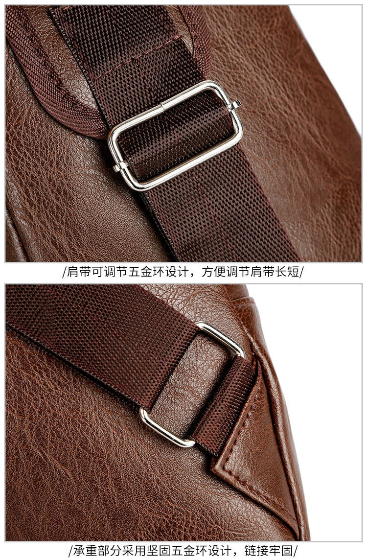 PU Leather Men Shoulder Bag