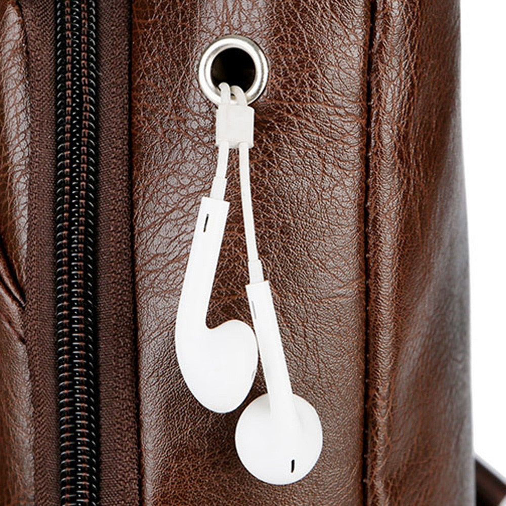 PU Leather Men Shoulder Bag