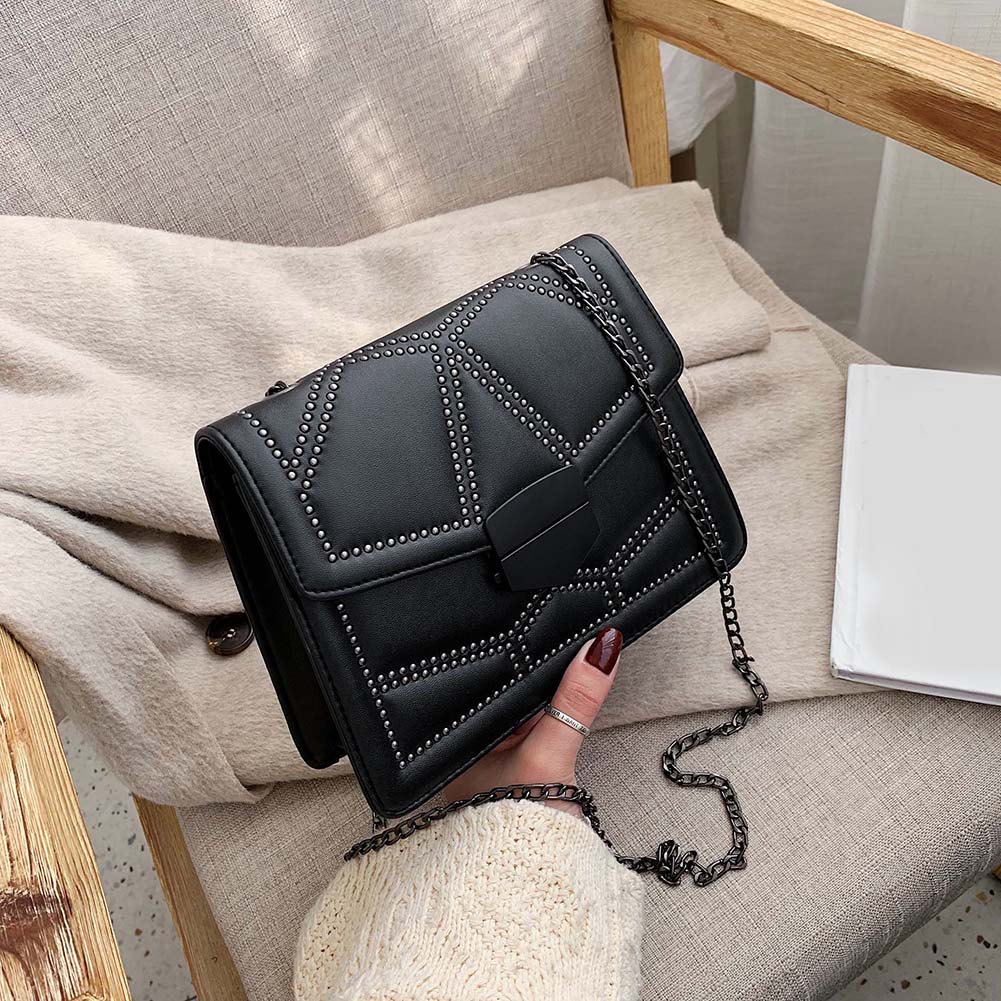 Rivet Chain Shoulder Bags