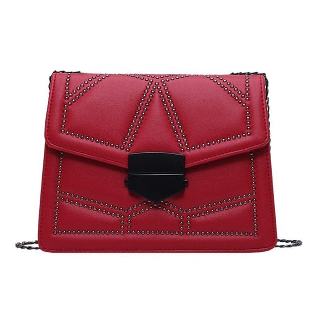 Rivet Chain Shoulder Bags