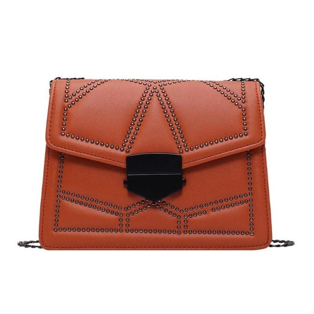 Rivet Chain Shoulder Bags