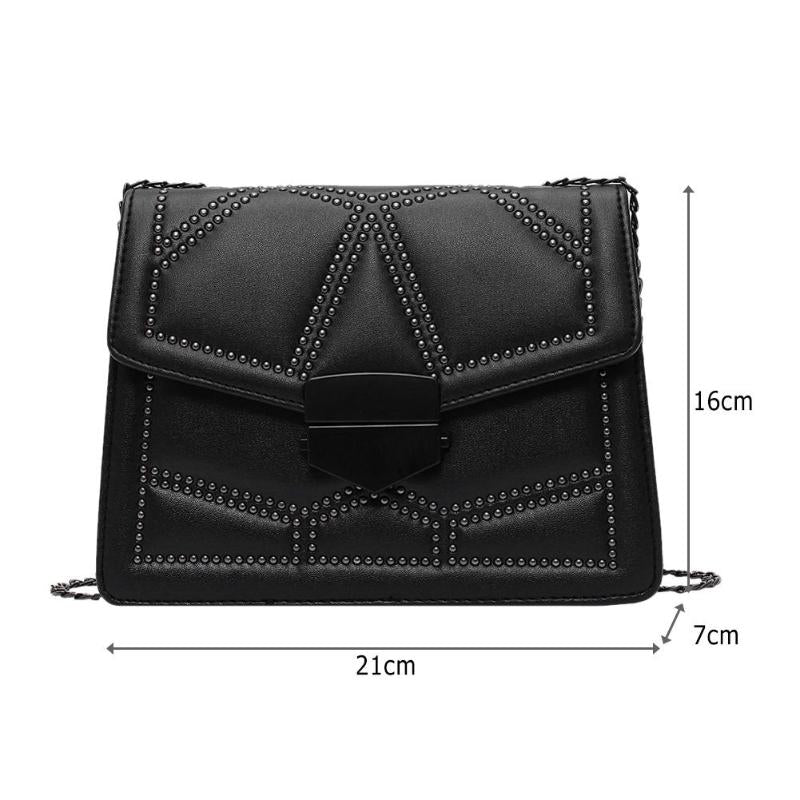 Rivet Chain Shoulder Bags