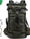 50L Waterproof Travel Backpack Men