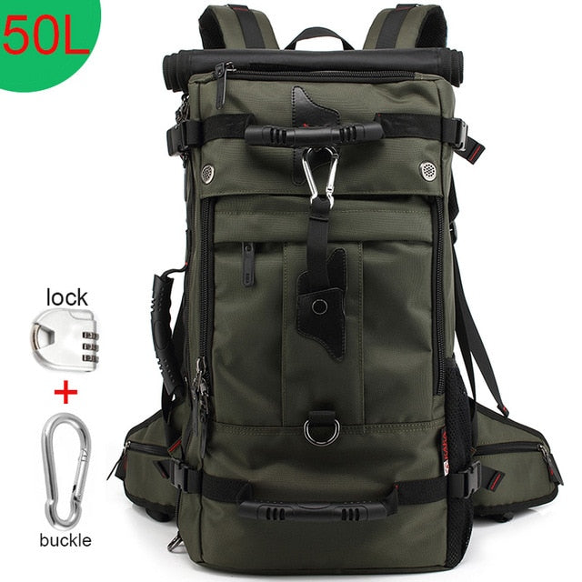 50L Waterproof Travel Backpack Men