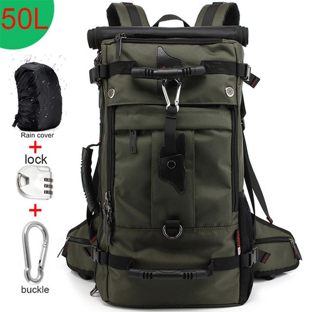 50L Waterproof Travel Backpack Men