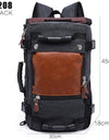 50L Waterproof Travel Backpack Men