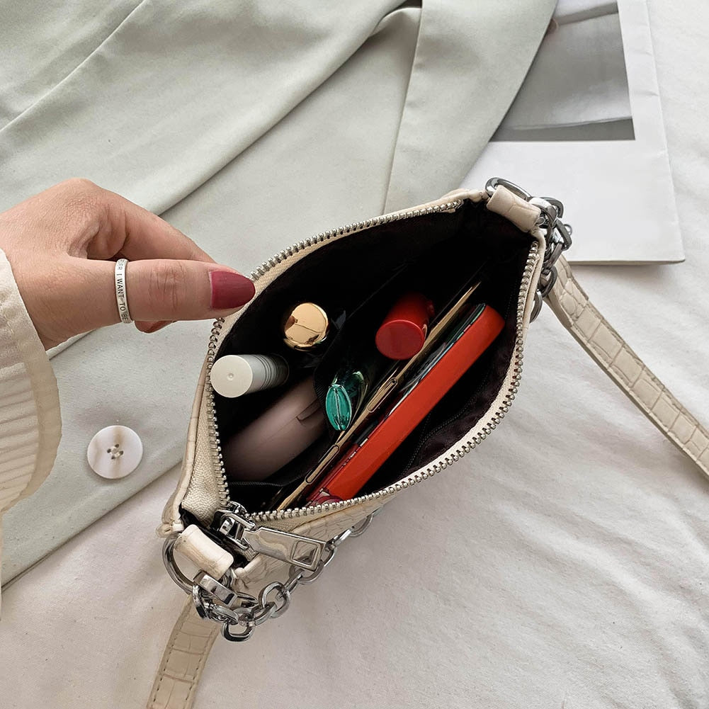 2 PCC/SET Retro Crocodile Pattern Bags