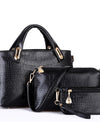 Luxury 3 Pcs/set Women Handbags & Purses Large