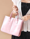 Simple Leather Large Cacity Handbag