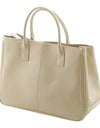 Simple Leather Large Cacity Handbag