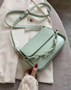 Solid Color Small PU Leather Shoulder Bags