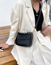 Solid Color Small PU Leather Shoulder Bags