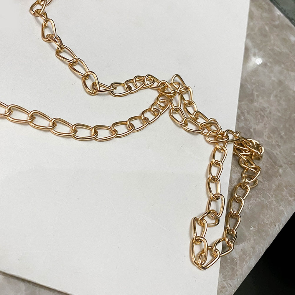 Pearl Chain Drawstring Fashion  Bag