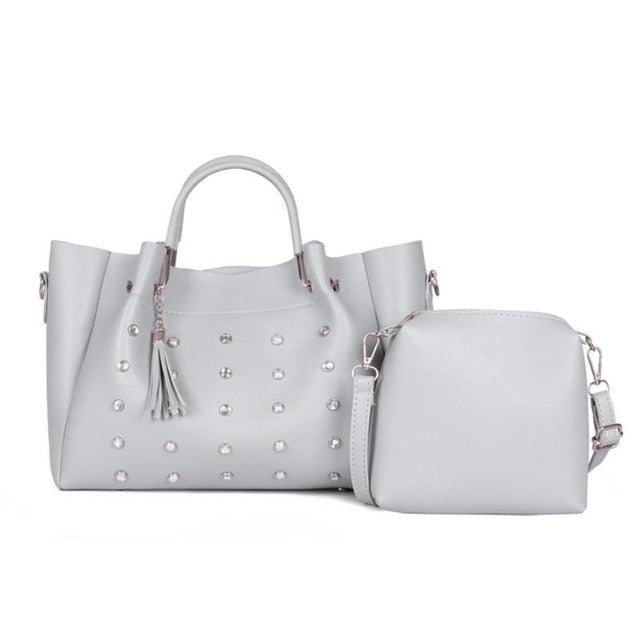 Bags Sets Pearls Luxury Designer Leather