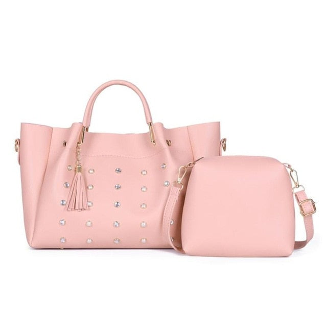 Bags Sets Pearls Luxury Designer Leather