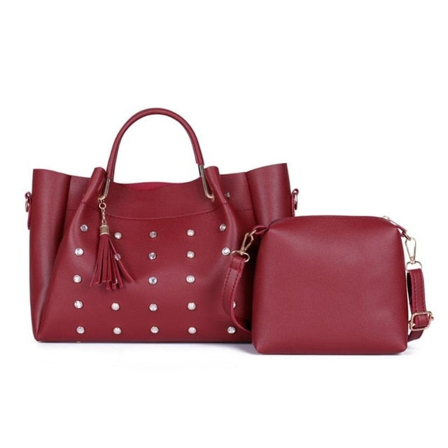 Bags Sets Pearls Luxury Designer Leather
