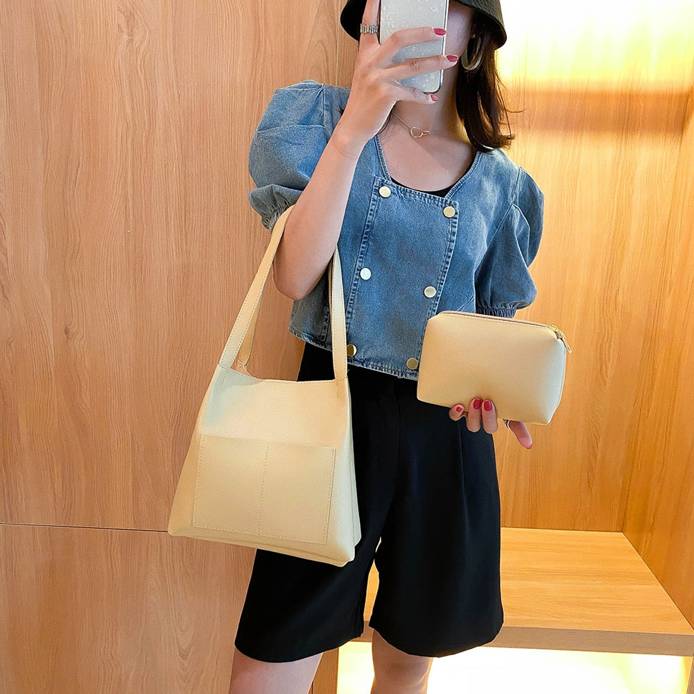 Fashion Shoulder Bag Sets Large Capacity