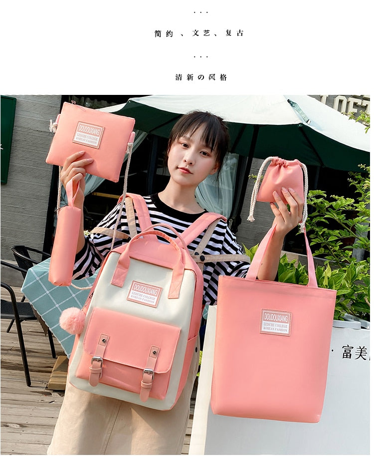 Set High School Bags for Teenage Girls