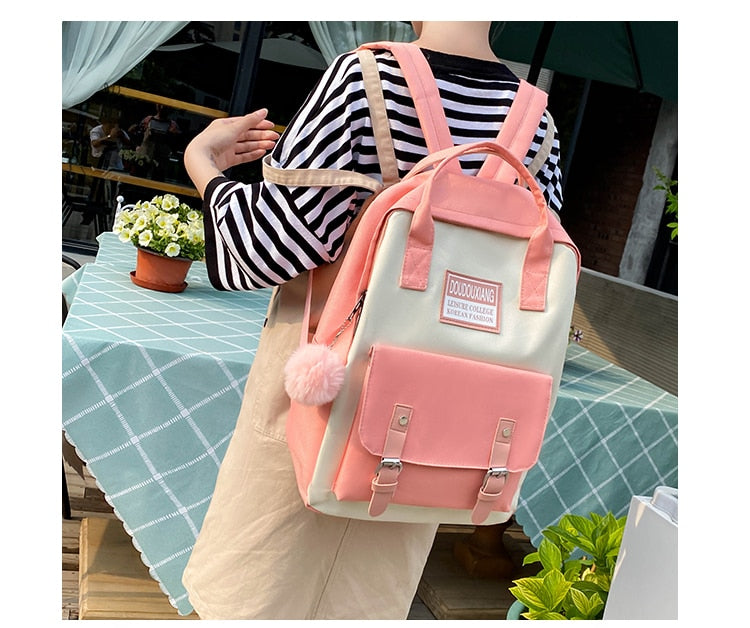 Set High School Bags for Teenage Girls
