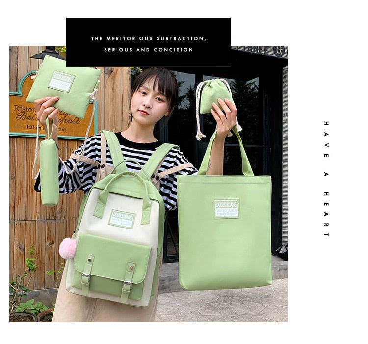 Set High School Bags for Teenage Girls