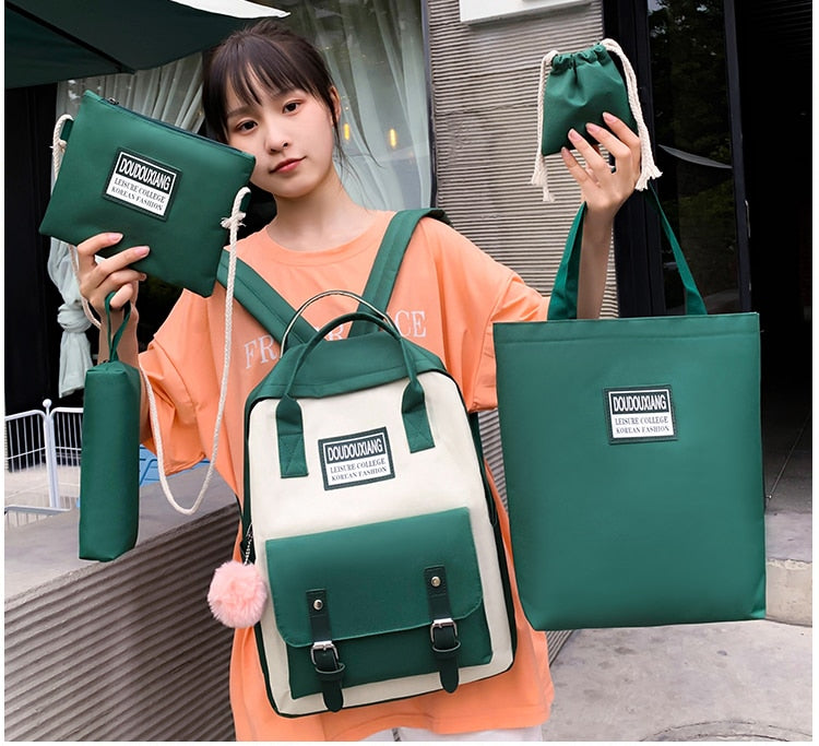 Set High School Bags for Teenage Girls