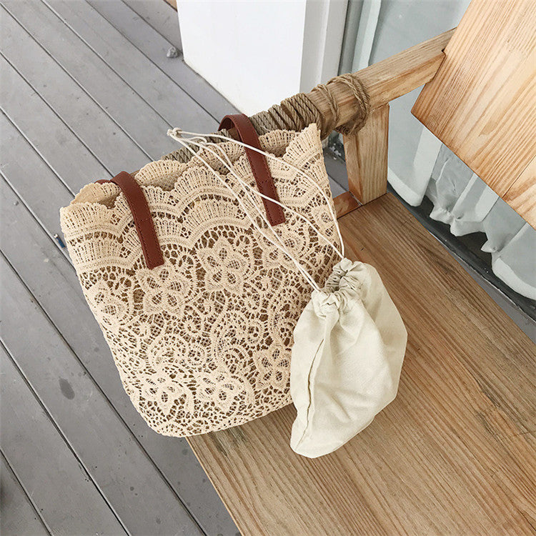 Summer Handbag 2 Pcs/Set Girl Lace Elegant