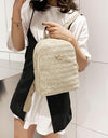 Straw Woven Travel Backpacks