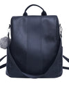 Leather Zipper Women Backpacks