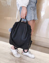 Leather Zipper Women Backpacks