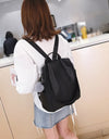 Leather Zipper Women Backpacks